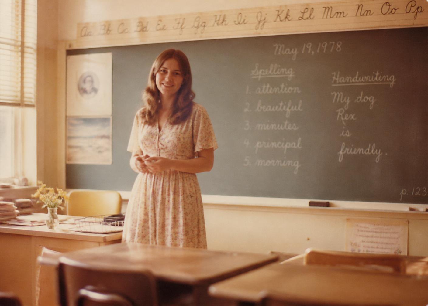 Diane's classroom, May 1978